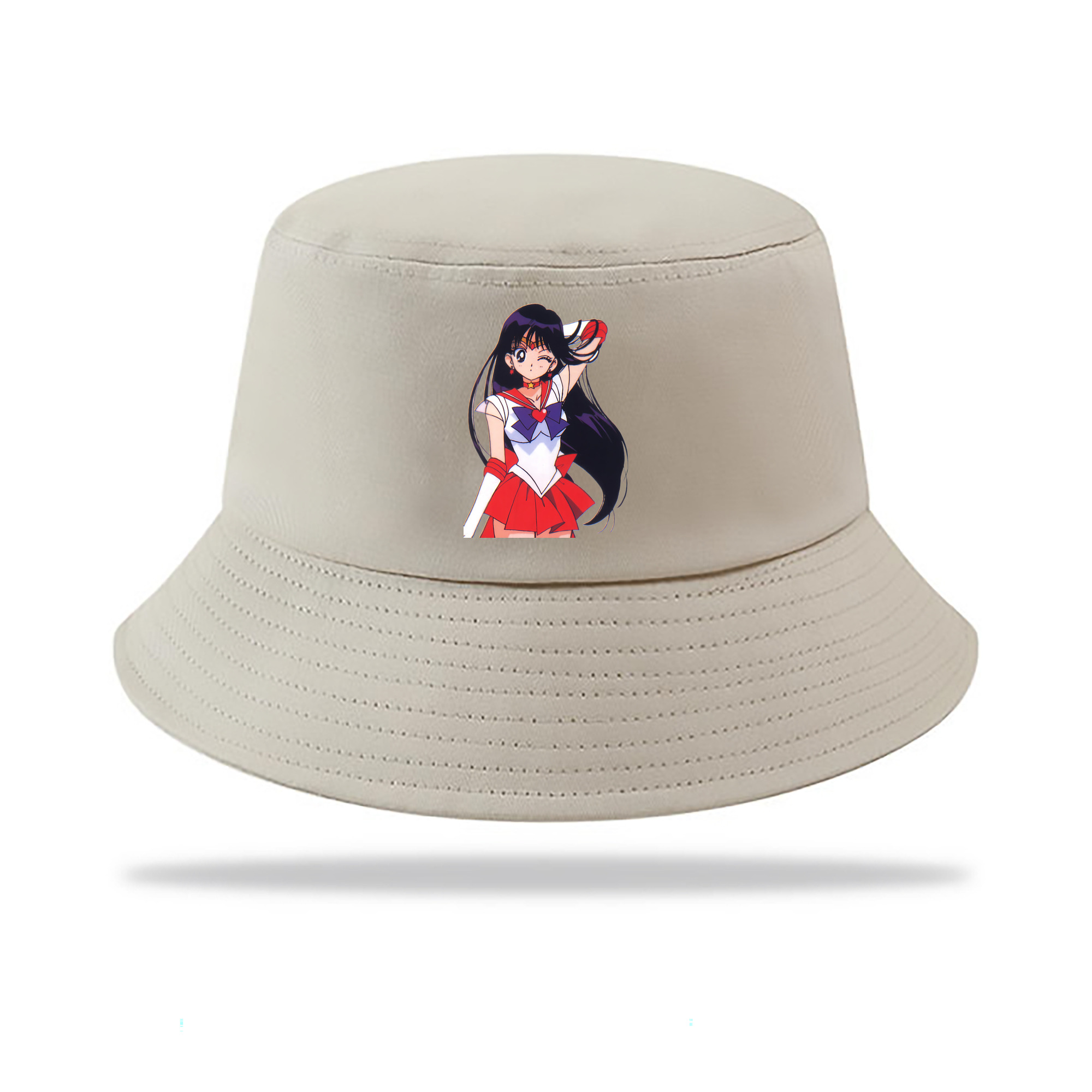 （画像用） 美少女戦士セーラームーン 火野レイ ひの レイ Sailor Moon Hino Rei （セーラーマーズ,Sailor Mars） アウトドア日除けバケットハット